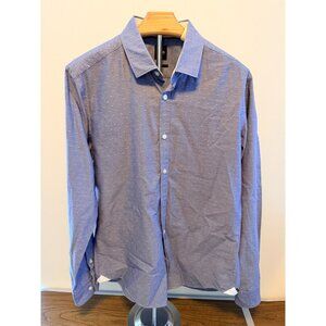 Hugo Boss Slim Fit Button Down Medium Cotton White Black Lightweight